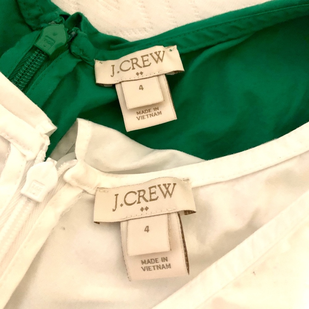 2 Gently Used J Crew Factory Ruffle V-Neck Tops